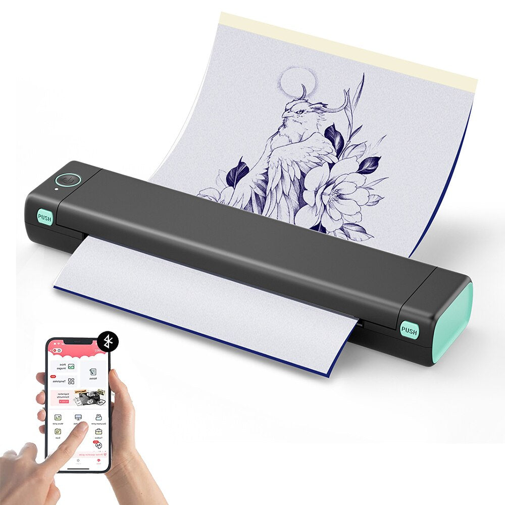 Portable Printer Bluetooth Professional A4 Paper Compatible with Android and IOS